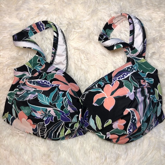 Venus Floral Bikini Top with Multicolor Design size Small - Picture 4 of 11